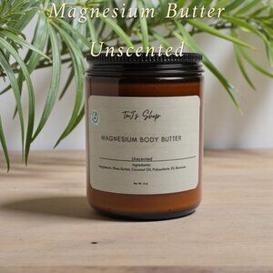 Magnesium Whipped Body Butter Sleep, Cramps, Pain, Neuropathy Baby Unscented 8oz